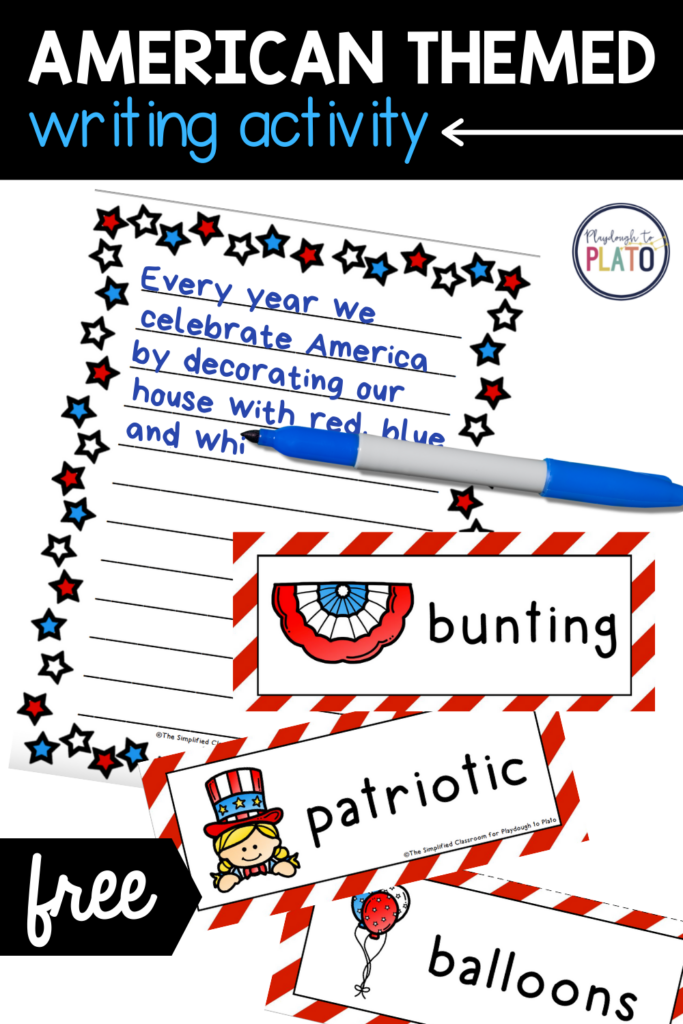 American Themed Writing Activity