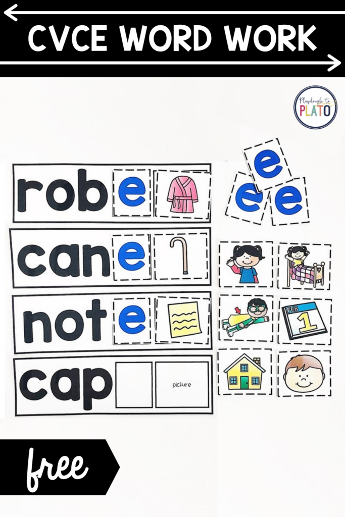 CVCe Word Work – Playdough To...