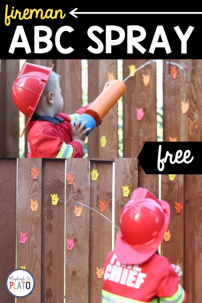 Fireman ABC Spray Game – Playdough...