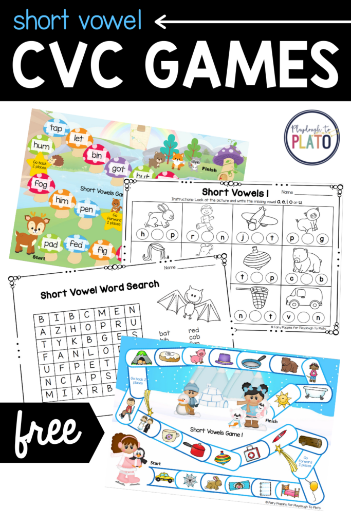 Free CVC Games – Playdough To...