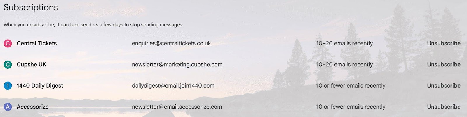 Gmail’s ‘Manage subscriptions’ feature is a...