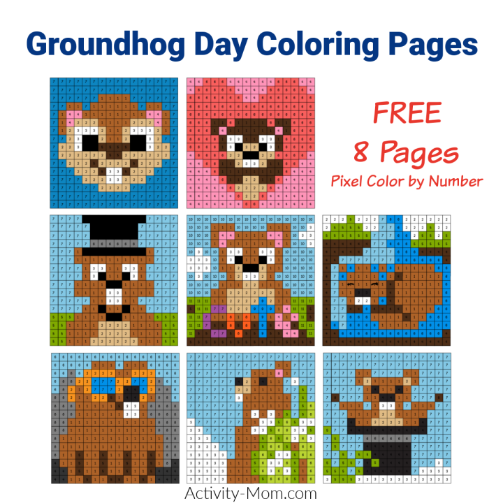 Groundhog Day Coloring Pages for Kids...