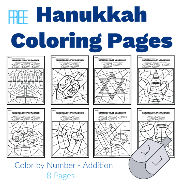 Free Hanukkah Coloring Pages for Kids