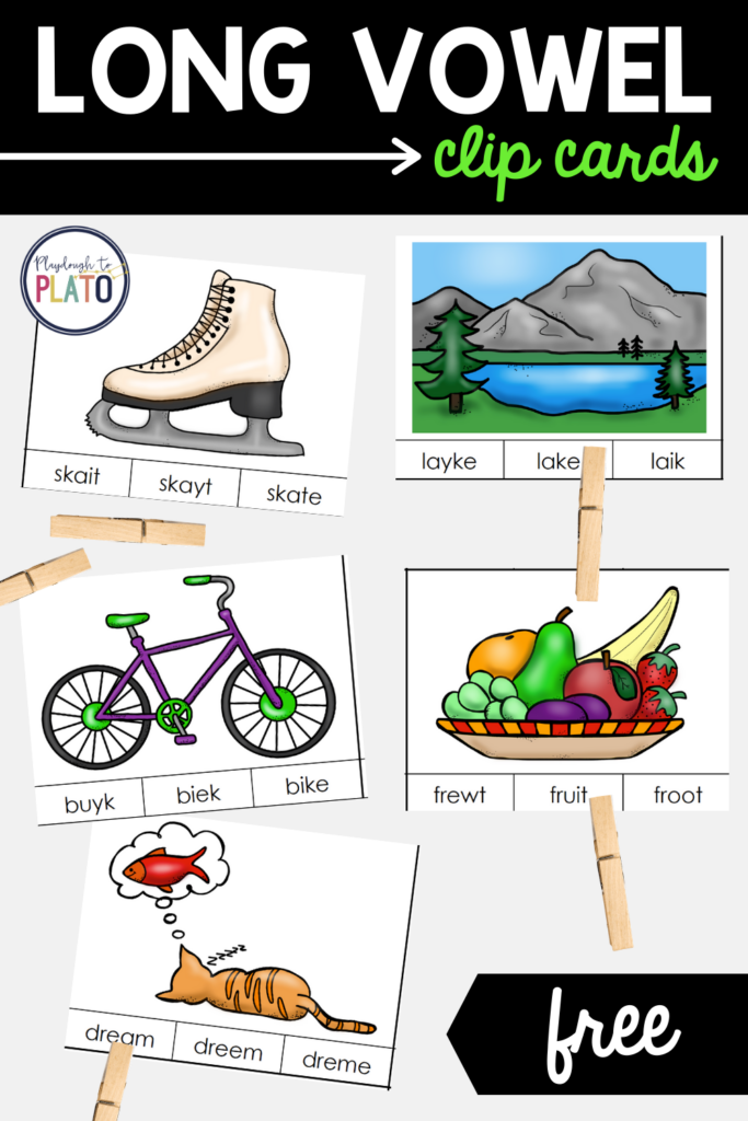Long Vowel Clip Cards