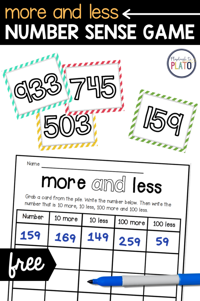 More and Less Number Sense Game