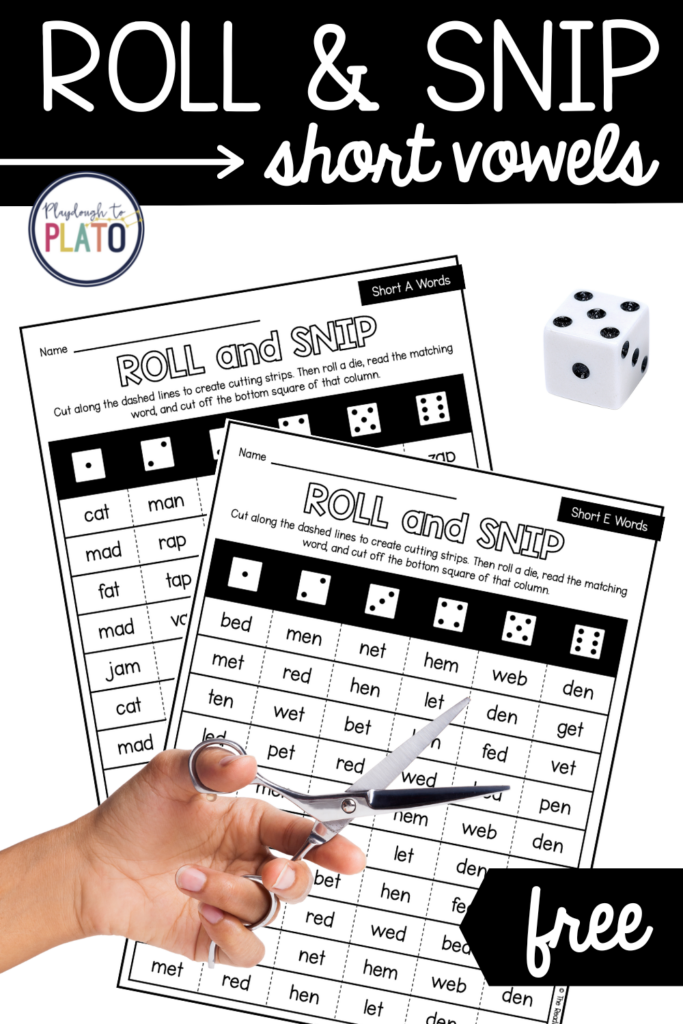Roll and Snip Short Vowel Centers