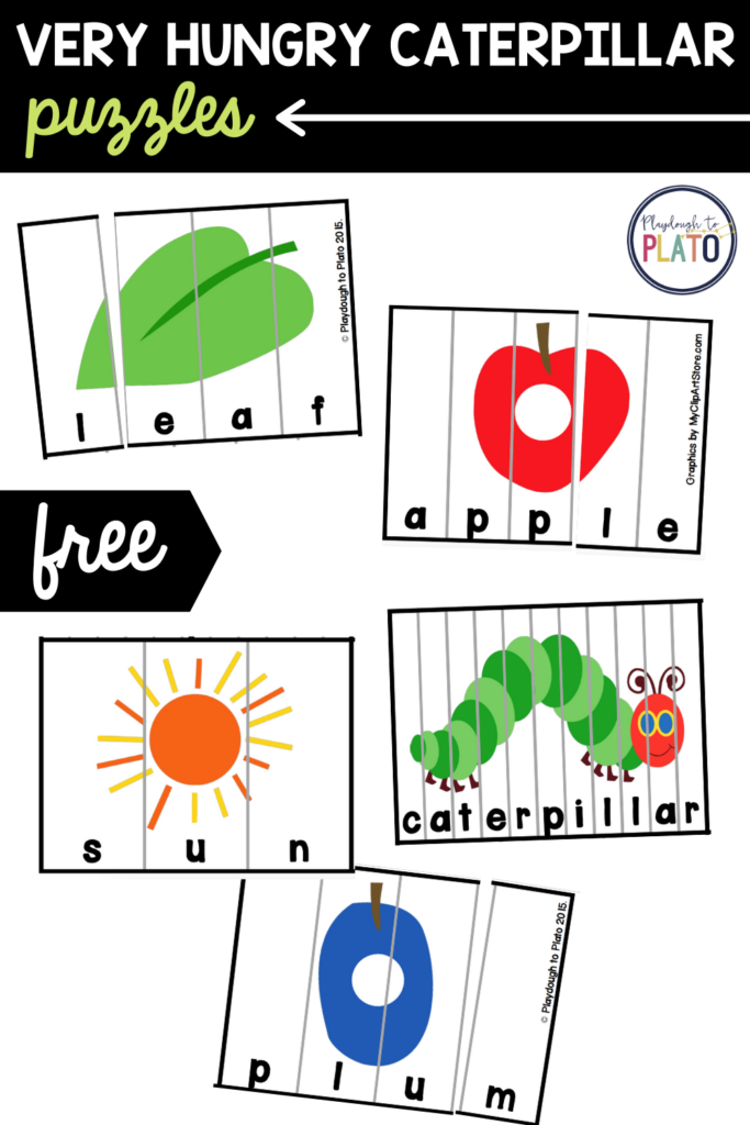 Very Hungry Caterpillar Puzzles – Playdough...