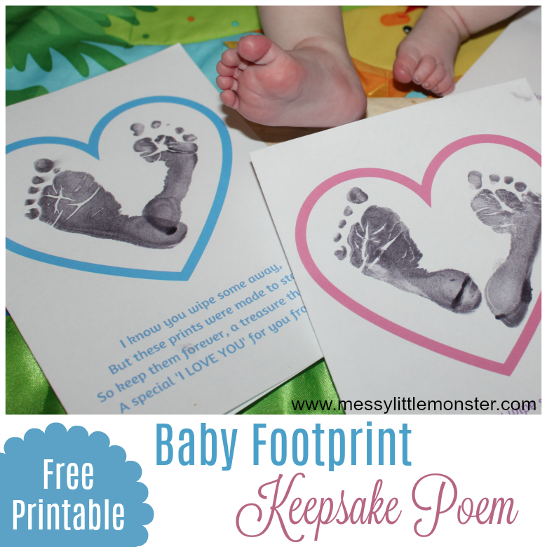 Baby Footprint Poems – 6 printable...