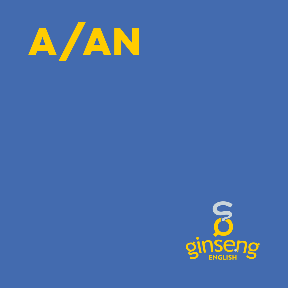 Indefinite Articles A/an